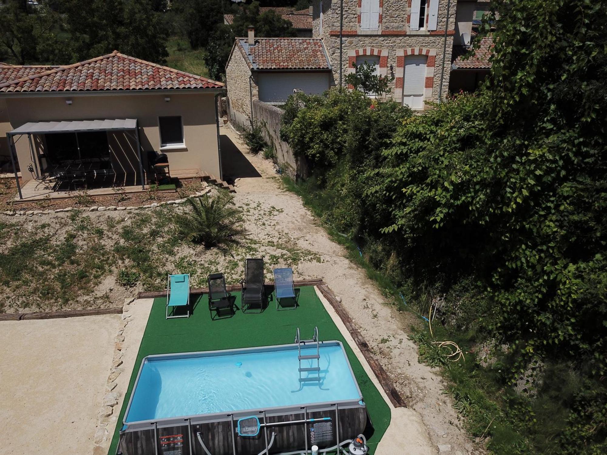 Gite Le Chaudron 1 A 7Pers Avec Piscine Villa Montclar-sur-Gervanne Exterior foto