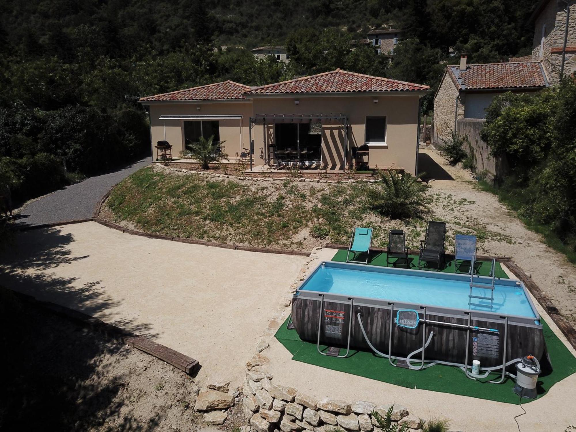 Gite Le Chaudron 1 A 7Pers Avec Piscine Villa Montclar-sur-Gervanne Exterior foto